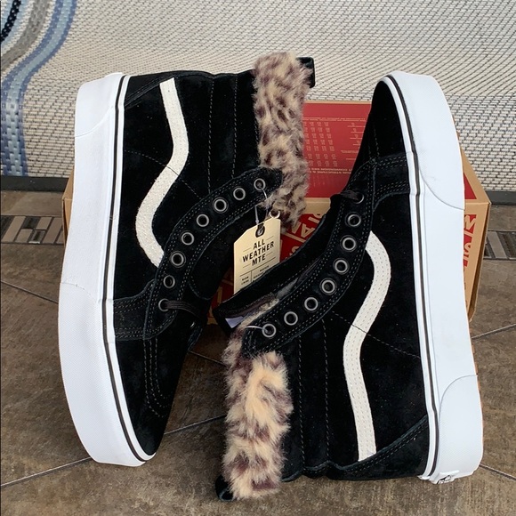 VANS SK8-Hi PLATFORM MTE BLACK/LEOPARD FUR MEN’s - Picture 6 of 16